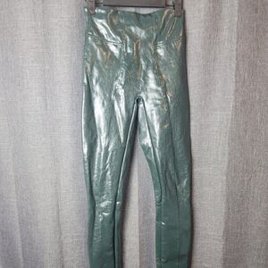 Spanx Faux Patent Leather Liquid Gloss Leggings